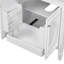 Meuble-lavabo 30 po avec lavabo, deux portes avec tablette, charnières de porte à fermeture en douceur, style rétro, blanc-217532687