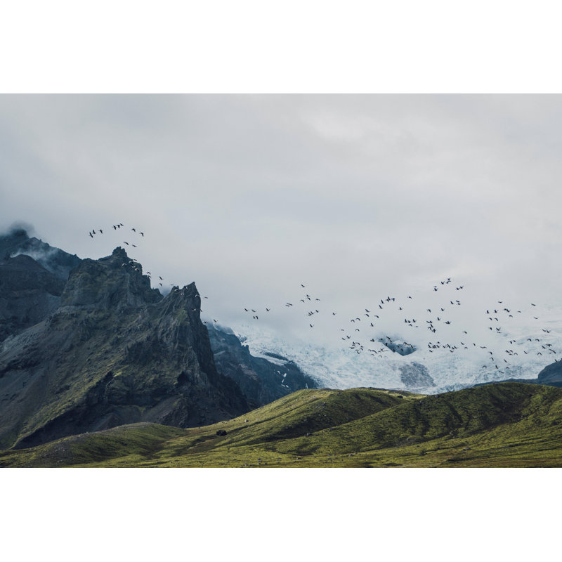 Vue panoramique du glacier dans les montagnes par Oleh_Slobodeniuk