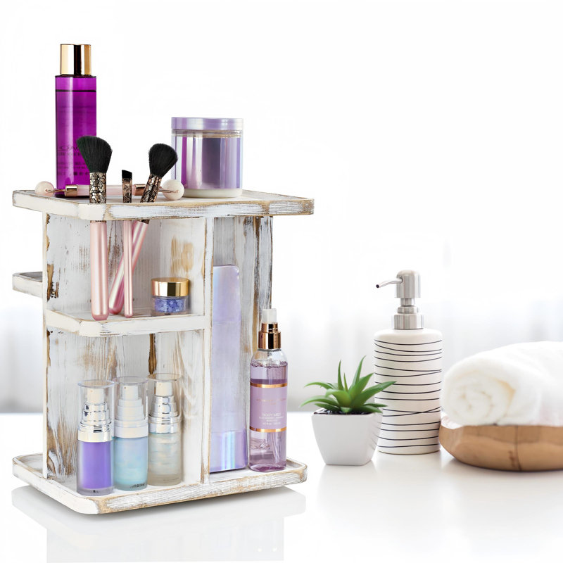 Organisateur de maquillage rotatif, 1 (gris)
