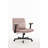 Velvet Criss Cross Armrest Office Chair With Wheels - Comfortable For Home Office, Reading & Vanity-902914233
