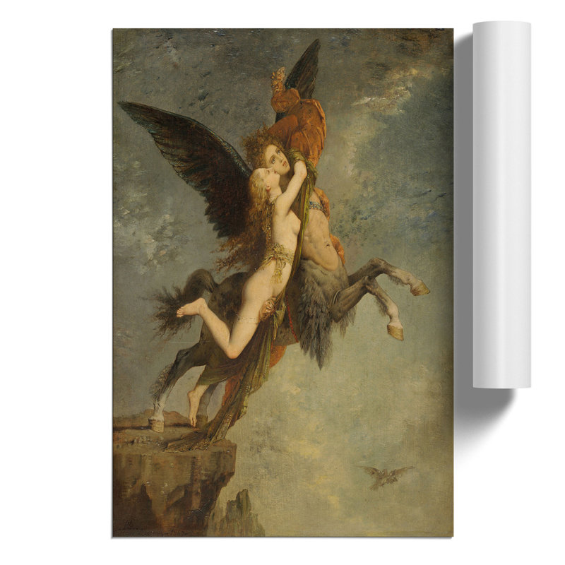 The Chimera by Gustave Moreau - Unframed Painting, 30cm H x 21cm W x 0.1cm D