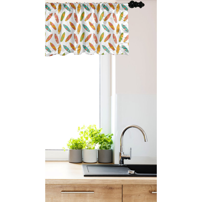 Multicolore de cantonnière Ambesonne, L 54 po x L 18 po