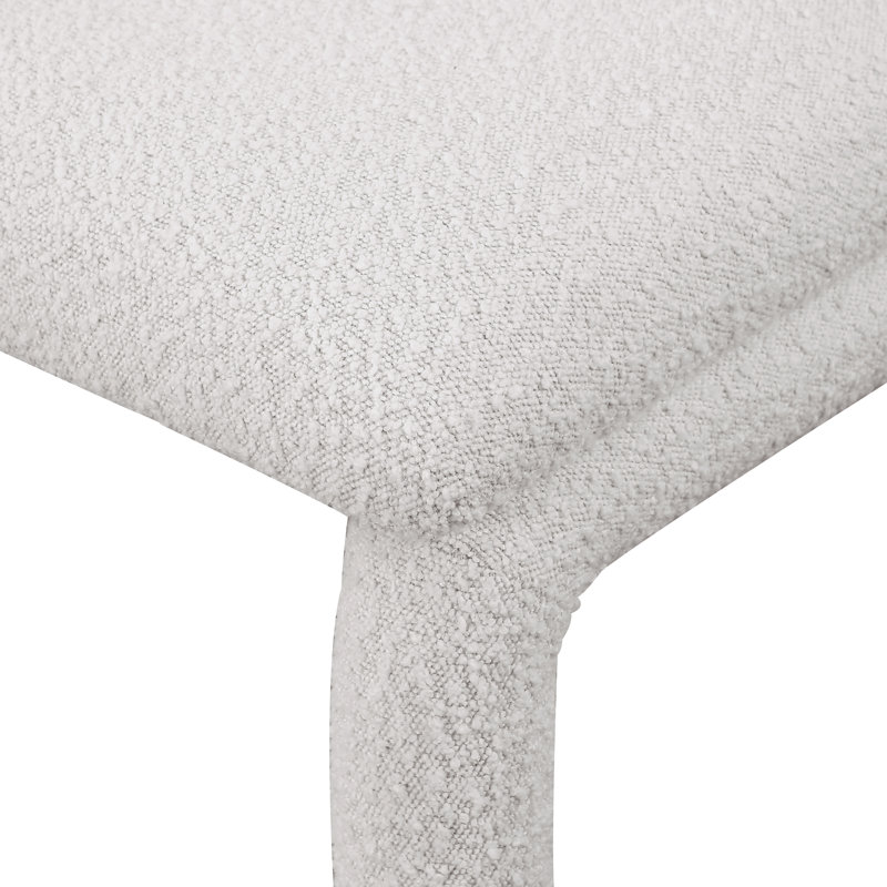 Xena 20 Wide, Cream Boucle Fabric