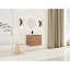 Meuble-lavabo moderne de 24 po avec lavabo en céramique blanc, grand rangement au bas et charnières pour une porte silencieuse fonctionnelle de 24 po à fermeture en douceur, résistance aux égratignures de surface-39945846