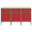 Set Of 3, Wood-Like Grain Steel,-654026555
