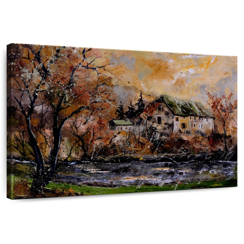 Vieux moulin à eau Lilie, H 20 po x l 30 po