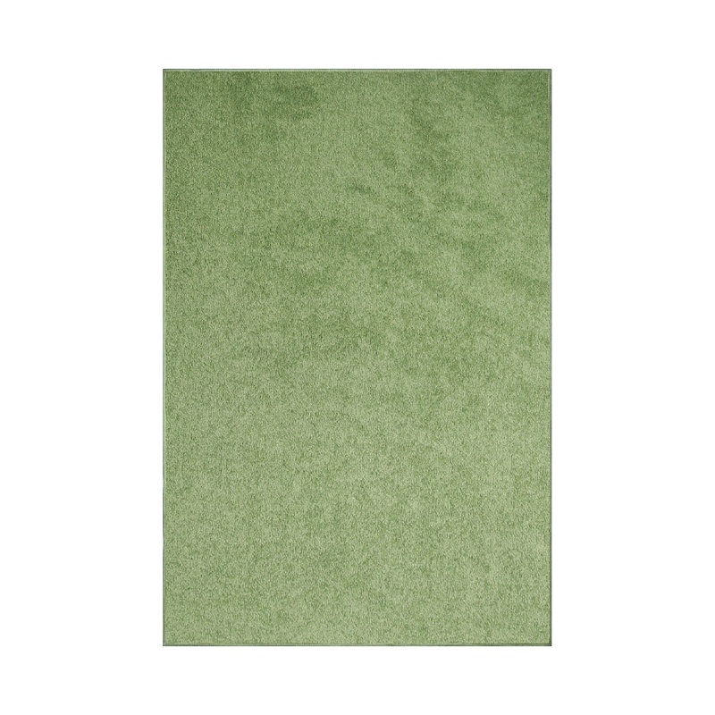 Modern Plush Pet and Kids Friendly Solid Color Lime Green Area Rugs, Stain & Fade Resistance, Perfect for Living Room, Dining Room, Bedroom, Playroom and Kidsroom, Event, Wedding, Amberleigh Binded Rug