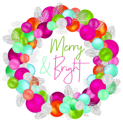 " Merry And Bright Wreath " by Heidi Kuntz