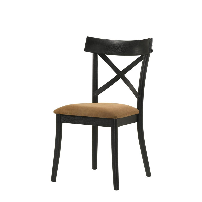 Chaise d'appoint rembourrée en similicuir (ensemble de 2)
