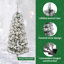 Artificial Hinged Christmas Tree Green and white-493713320