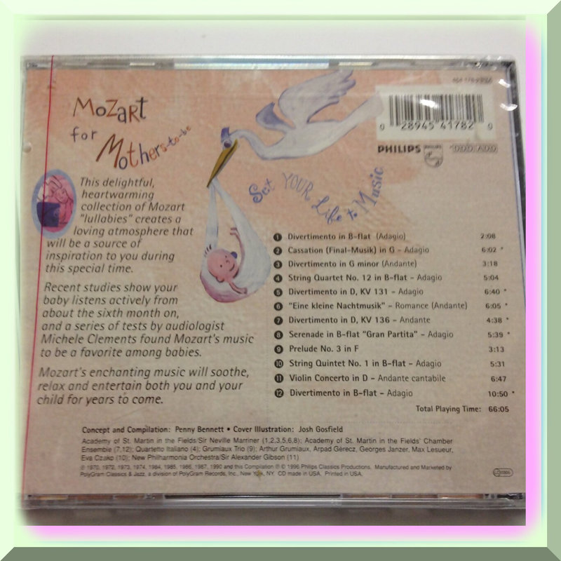 Prenatal Music Album in Sealed Packaging