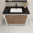 Eolia 41.61'' Single Bathroom Vanity with Plastic Top-880787114