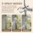 12-Inch Raincan Shower Heads with 9-Setting Handheld Spray and Adjustable Curved Extension Arm Combo Chrome-122060506