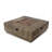 WELLINGTON SQUARE IRON WOOD PATTERN FIRE PIT -50,000 BTU Tank Outside
