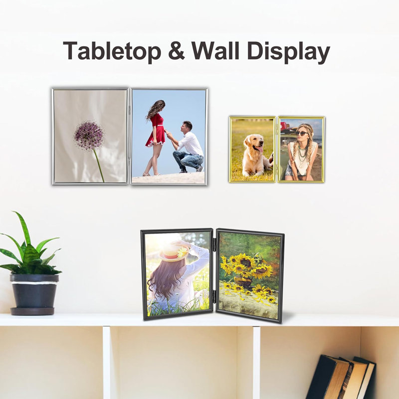 8x10 Picture Frame Double Hinged Folding
