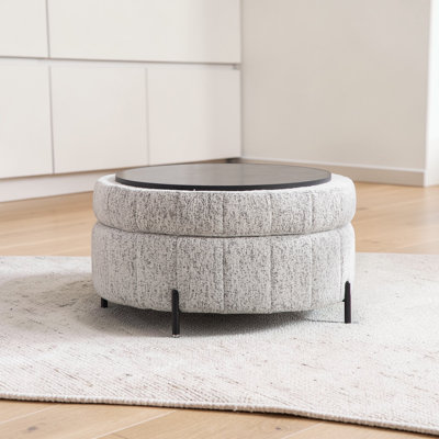 Upholstered  Storage Ottoman