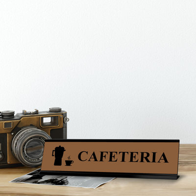 Enseigne de bureau Cafeteria