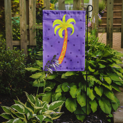 Drapeau de jardin 2 côtés palmier tree