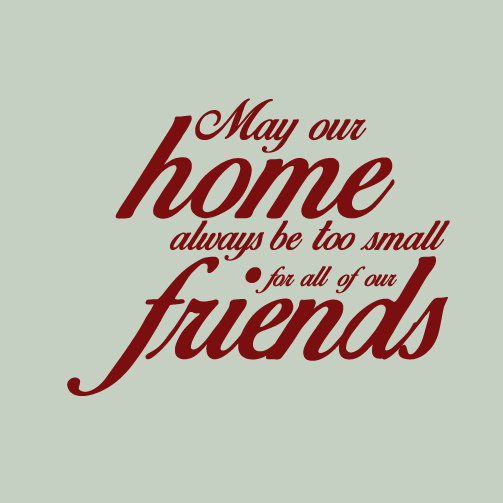 Décalcomanie murale « may is always home always too too small home », Canneberge