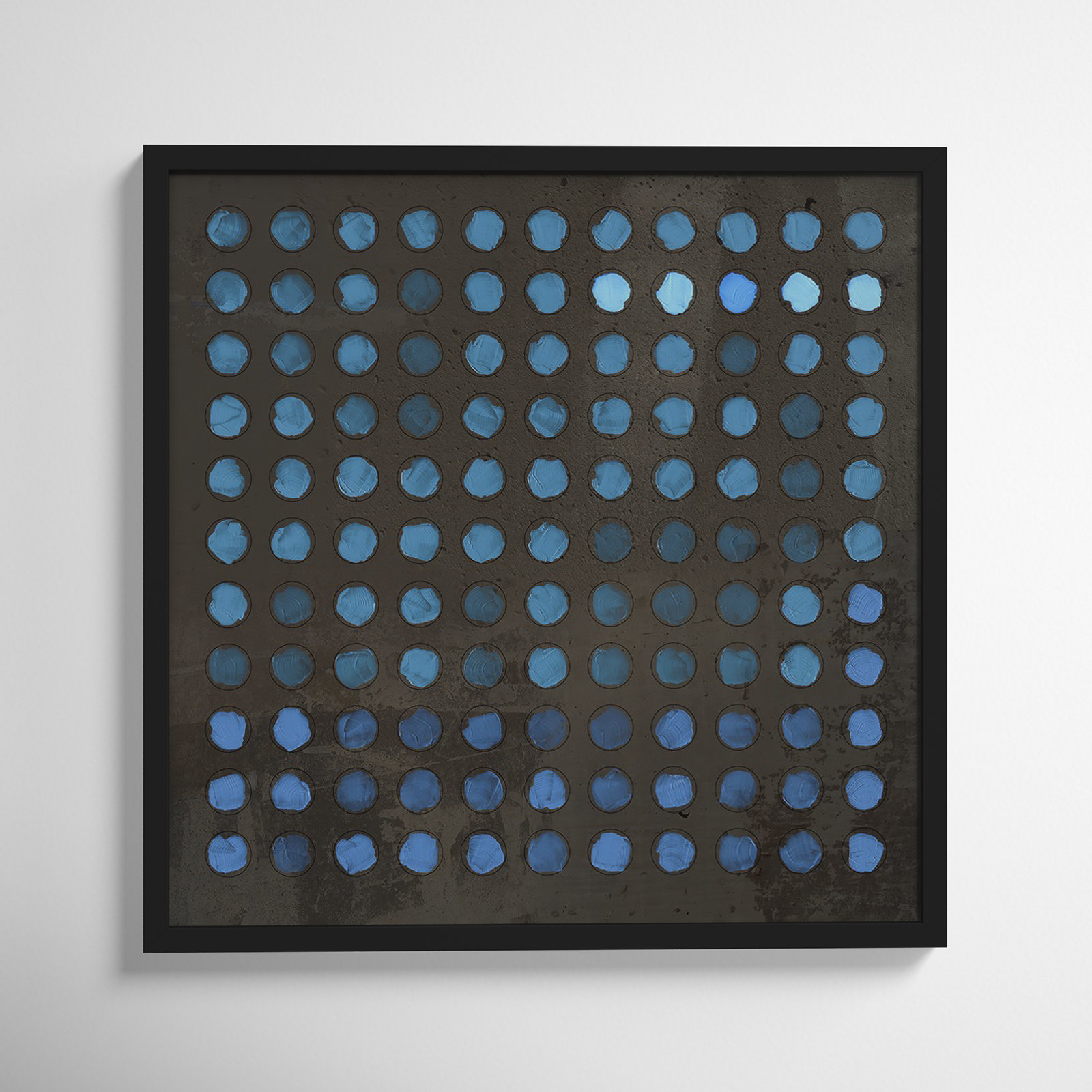 Squared Circles 5 by Jacques Pilon, Black, 30" H x 30" W x 1.25" D