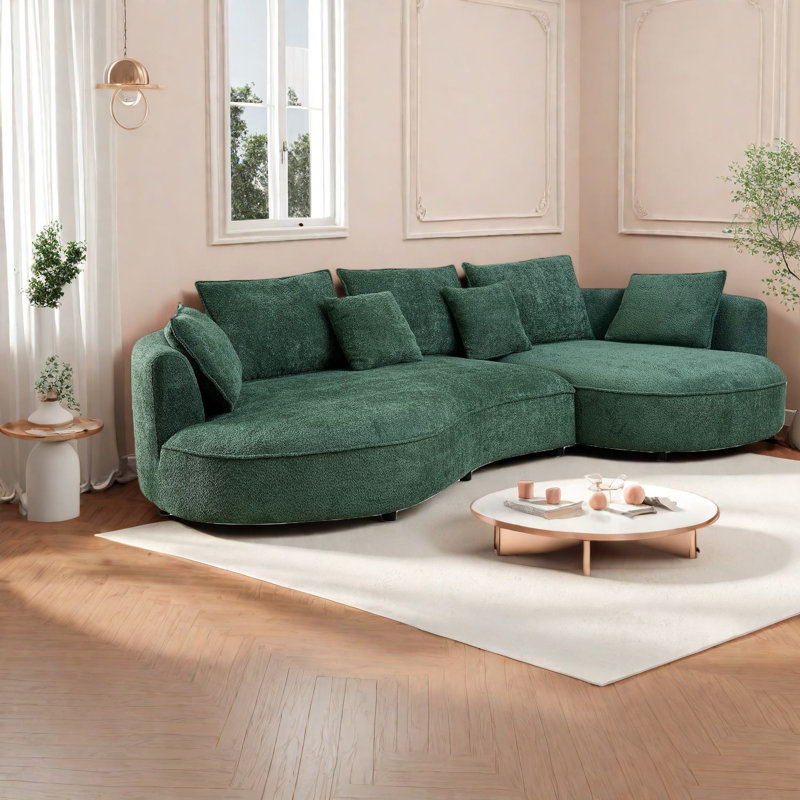 Canapé modulaire courbé surdimensionné pour la maison