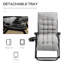 Fauteuil inclinable inclinable avec coussin rembourré Outsunny Zero Gravity-78187132