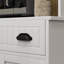 Armoire de rangement de cuisine moderne - blanche avec plusieurs tablettes