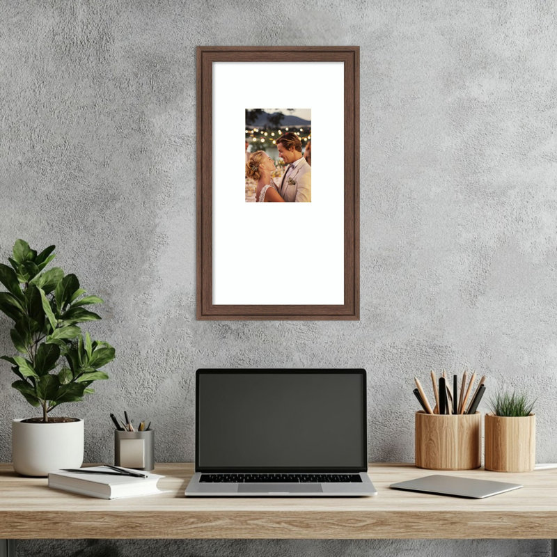 Cadre photo Florence, Florence Medium Brown, 10 x 18 emmêlés à 5 x 7