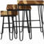 Ensemble de 3 tables gigognes avec pieds en épingle à cheveux