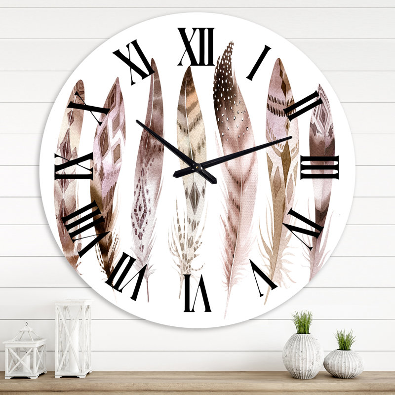 Horloge murale bohème et éclectique, Moyenne