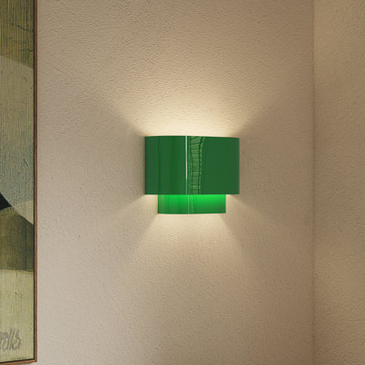 Applique murale 1 lumière ADA en nickel brossé avec abat-jour en métal nickel brossé avec intérieur blanc brillant