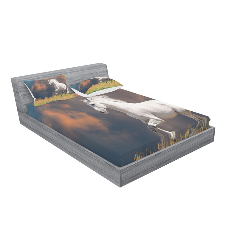 Microfiber Sheet Set, Queen Sheet Set with Fitted Sheet