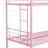 Metal Bunk Bed Pink Twin Over Twin-1657554147