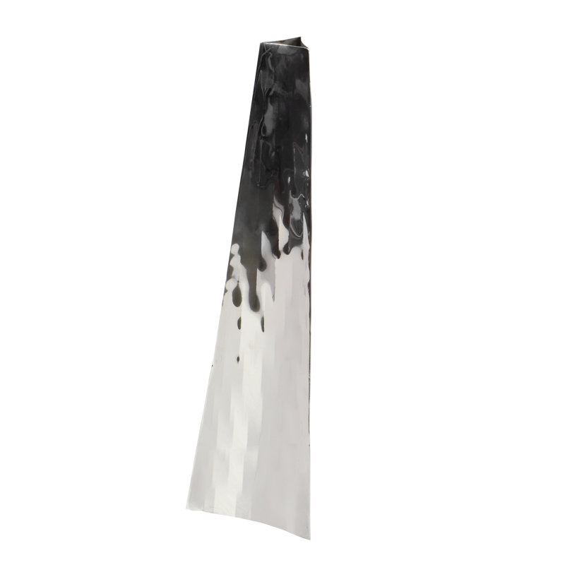 Vase de plancher en acier inoxydable Ousmane, H 15 po x l 4 po x p 4 po