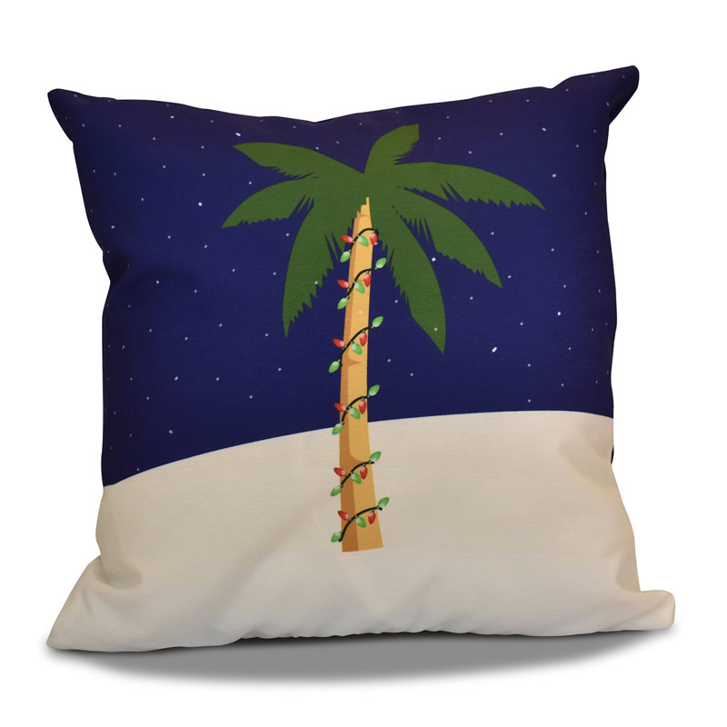 Housse et insert de coussin décoratif carré Coastal Christmas, H 18 po x l 18 po