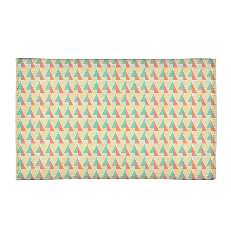 Chenille Geometric Indoor Rug, Rectangle 5' x 7'