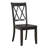 Casual Dining Room Side Chairs with Transitional Double-X Back Design-1137842955