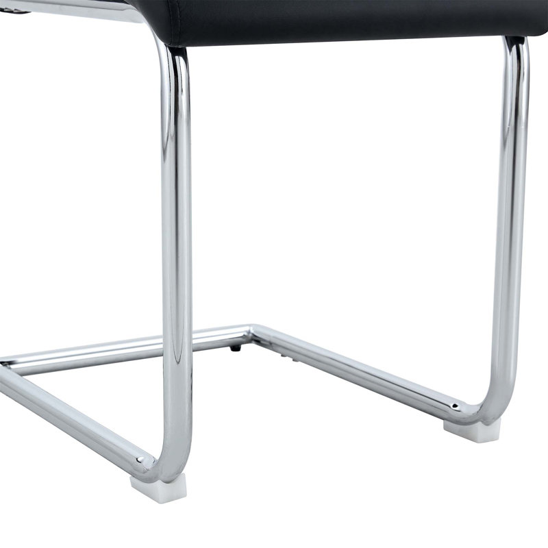 Modern Dining Chairs With Sturdy Leg Chairs, White, 4