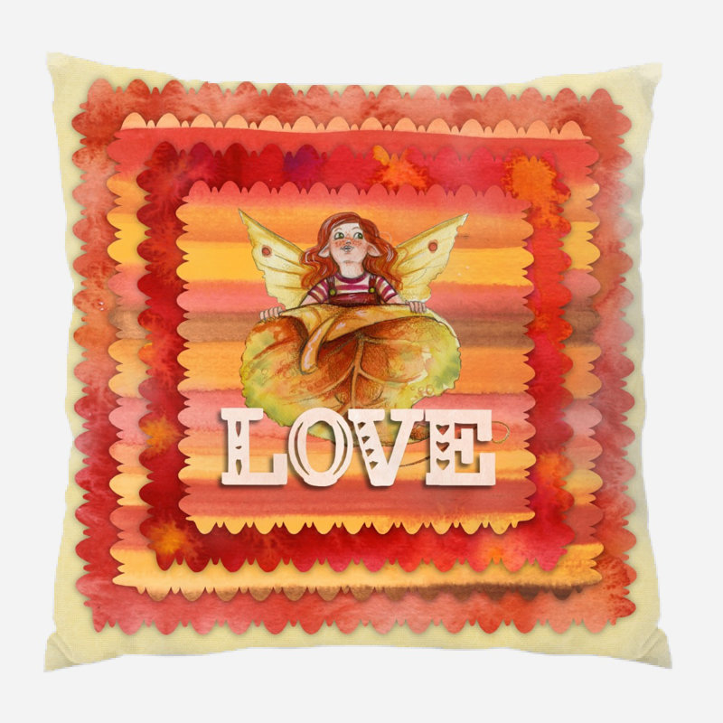 Reversible Throw Pillow, Microsuede, Indoor
