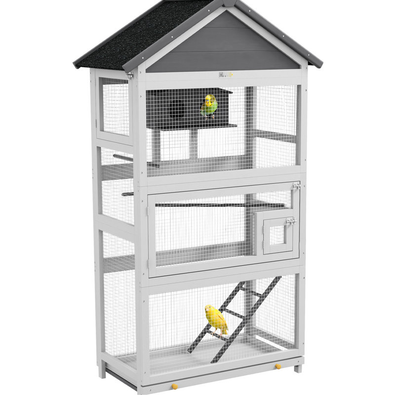 Wooden Bird Aviary
