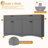 Mid-Century Buffet Cabinet with Rustic Handles-1383042611