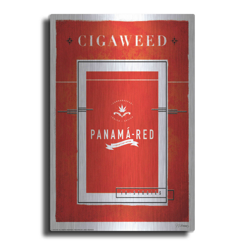 «Panama Red» par JJ Brando, H 16 po x l 12 po