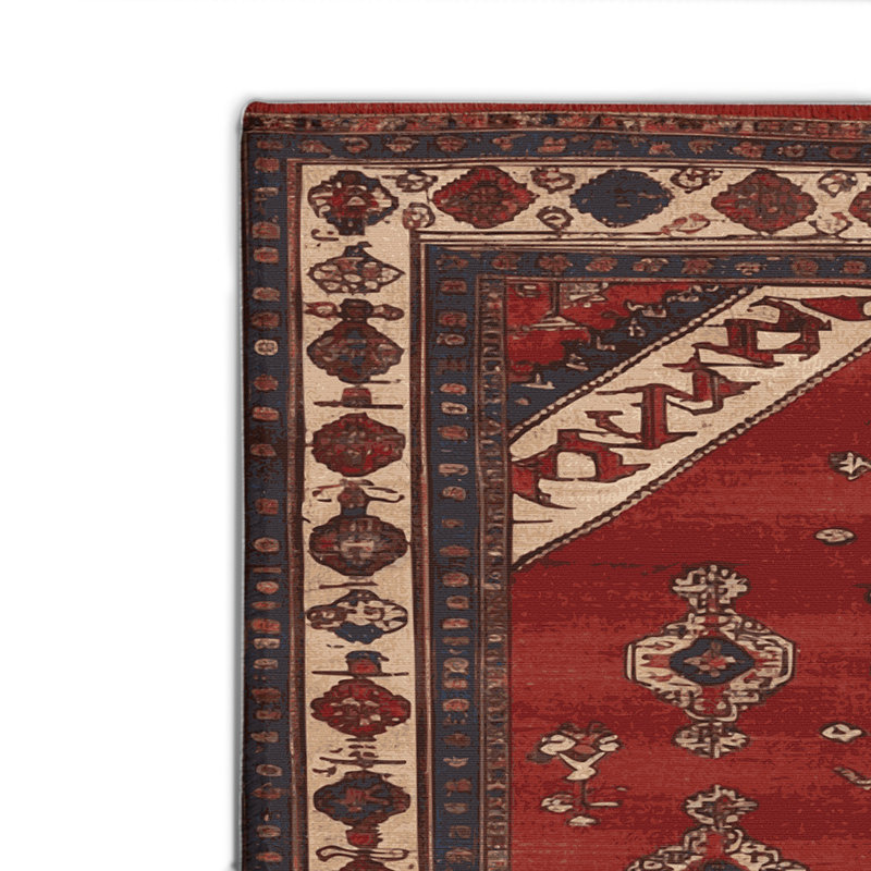 Turkish Brown Indoor and Outdoor Area Rug, Rectangle 4' x 6'