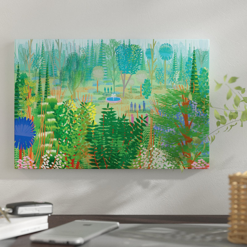 « xochimilco », impression sur toile, H 26 po x l 40 po x P 1,5 po, Pas de tapis, Toile tendue