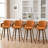 Modern Upholstered Swivel Counter Height Bar Stool-790832281
