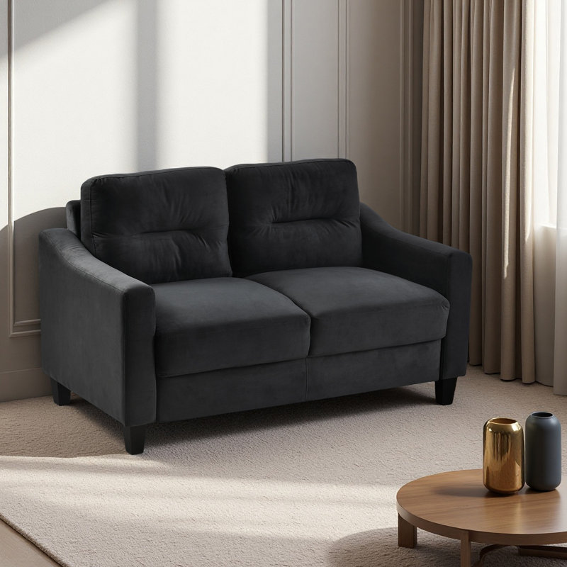 Canapés modulaires confortables et canapés noirs pour le salon, la chambre à coucher et le petit espace, Noir