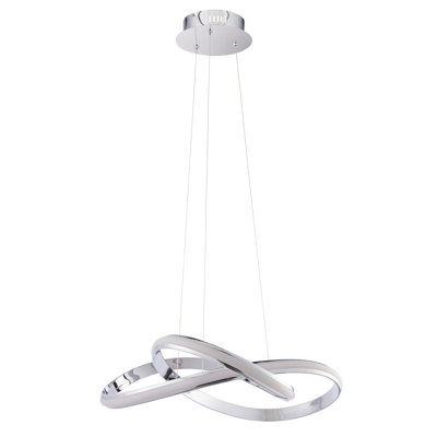 Martelli 1 - Light Silver LED Crystal Pendant