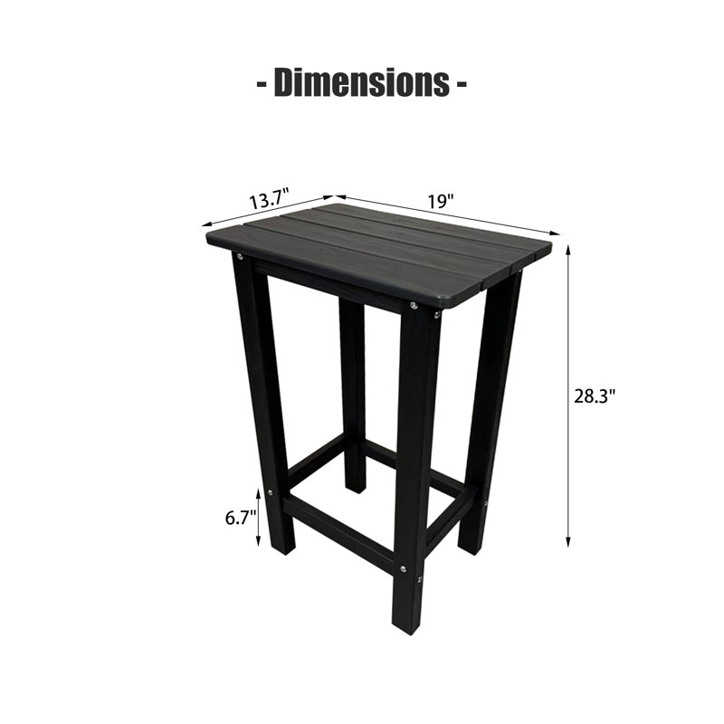 Tabourets de bar en PEHD, 2 pièces