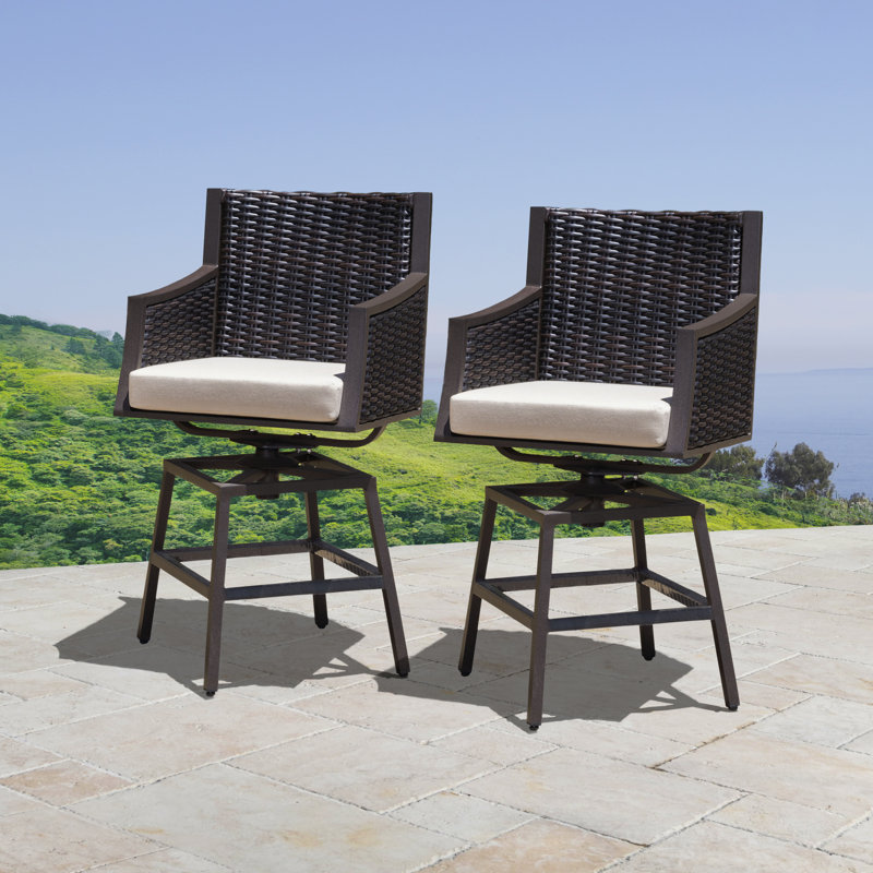 Patio Bar Stool with Cushion