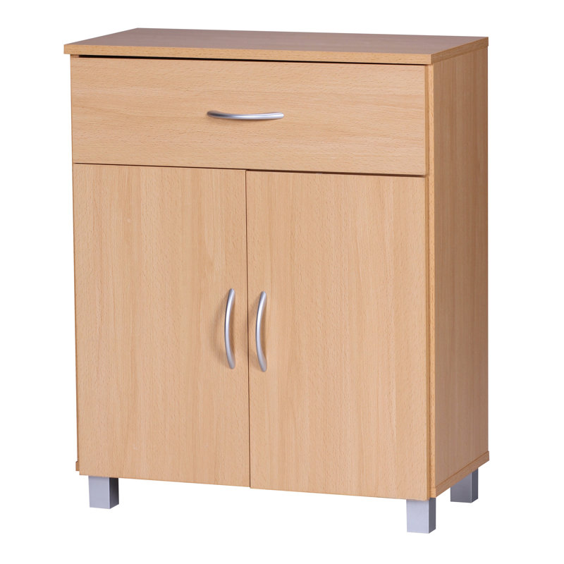 60cm Sideboard, Beech/Grey